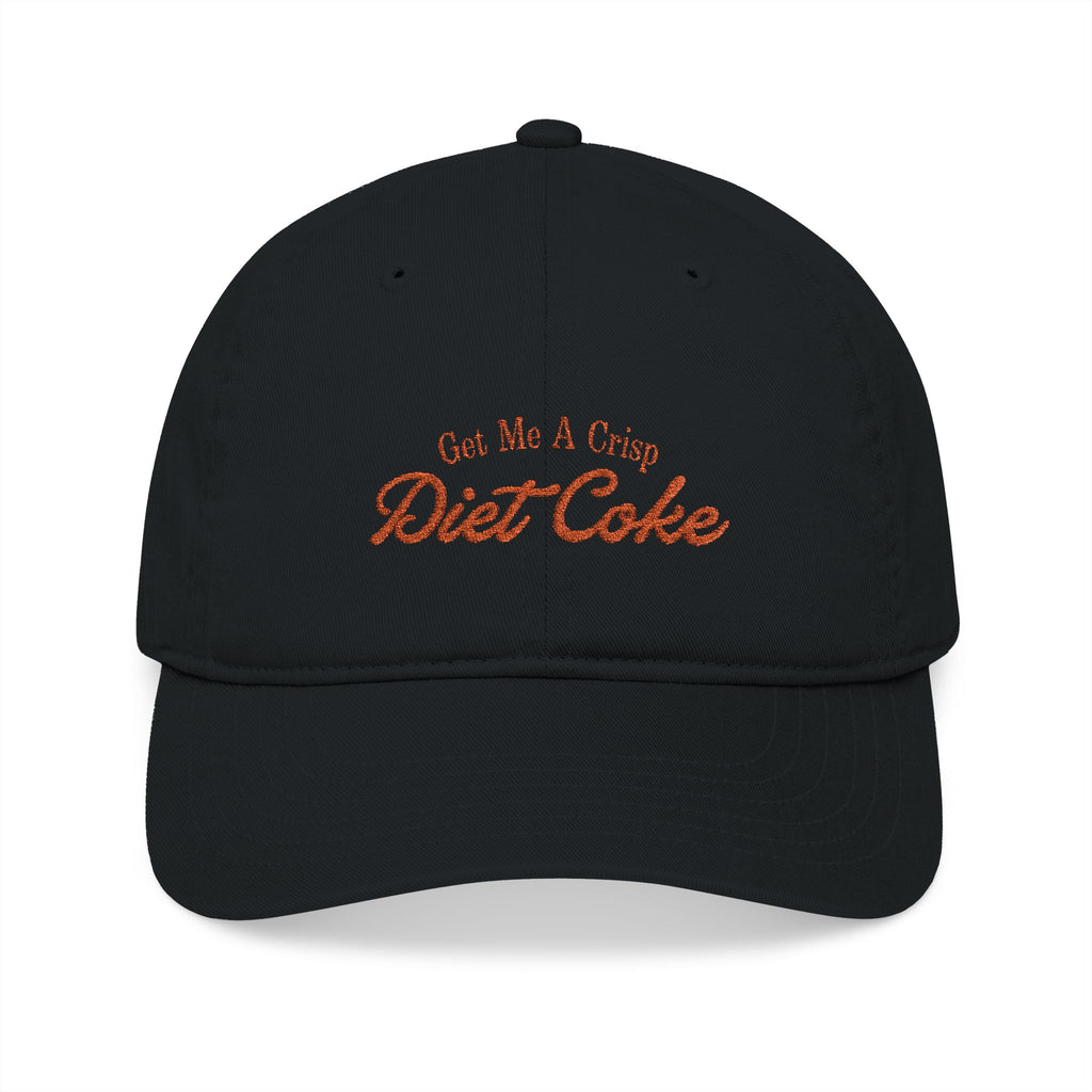 Embroidered 'Get Me a Friend Diet Coke' Organic Baseball Cap