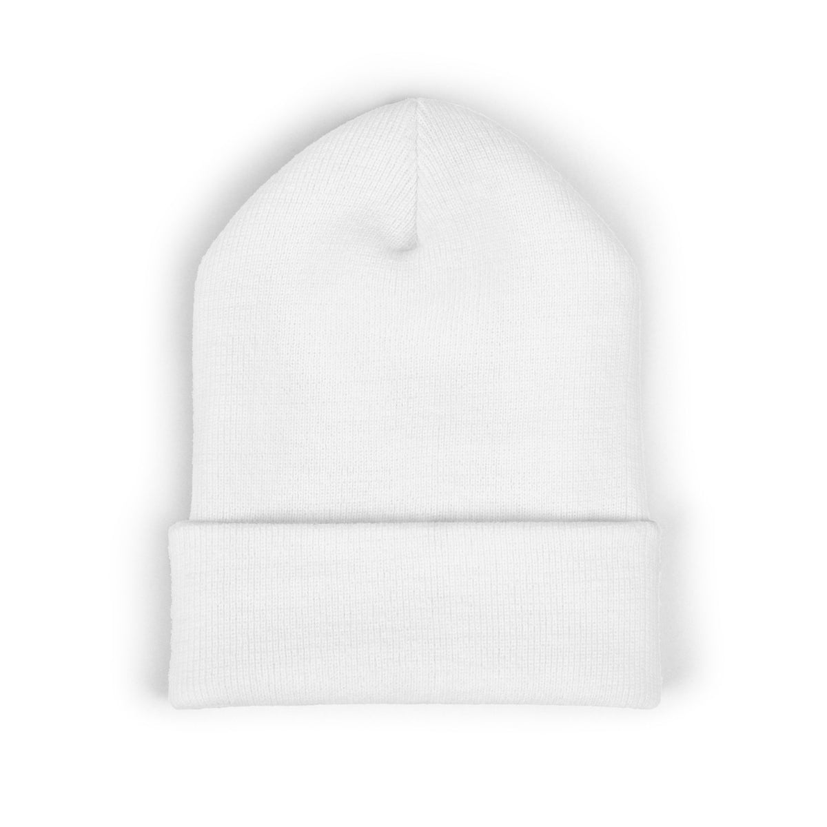 "Tough Titties" Breast Cancer Awareness Cuffed Beanie — Pink Ribbon Embroidered Knit Hat