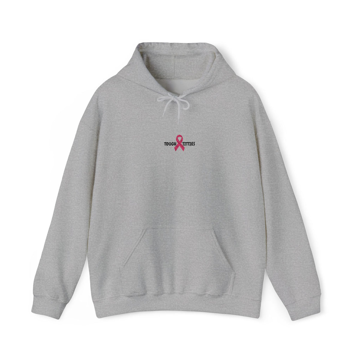 "Tough Titties" Breast Cancer Awareness Unisex Heavy Blend™ Hooded Sweatshirt
