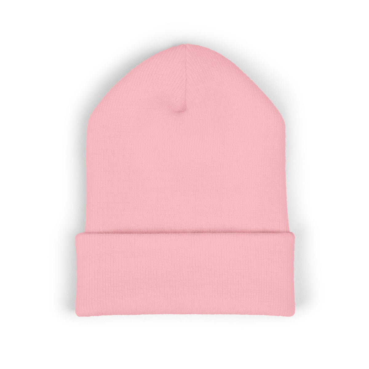 "Tough Titties" Breast Cancer Awareness Cuffed Beanie — Pink Ribbon Embroidered Knit Hat