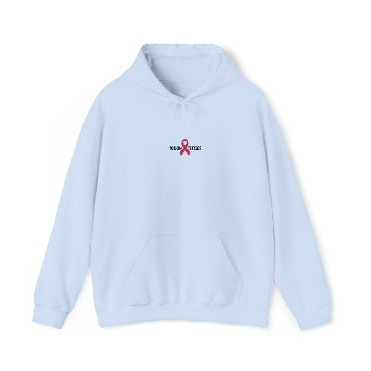 "Tough Titties" Breast Cancer Awareness Unisex Heavy Blend™ Hooded Sweatshirt