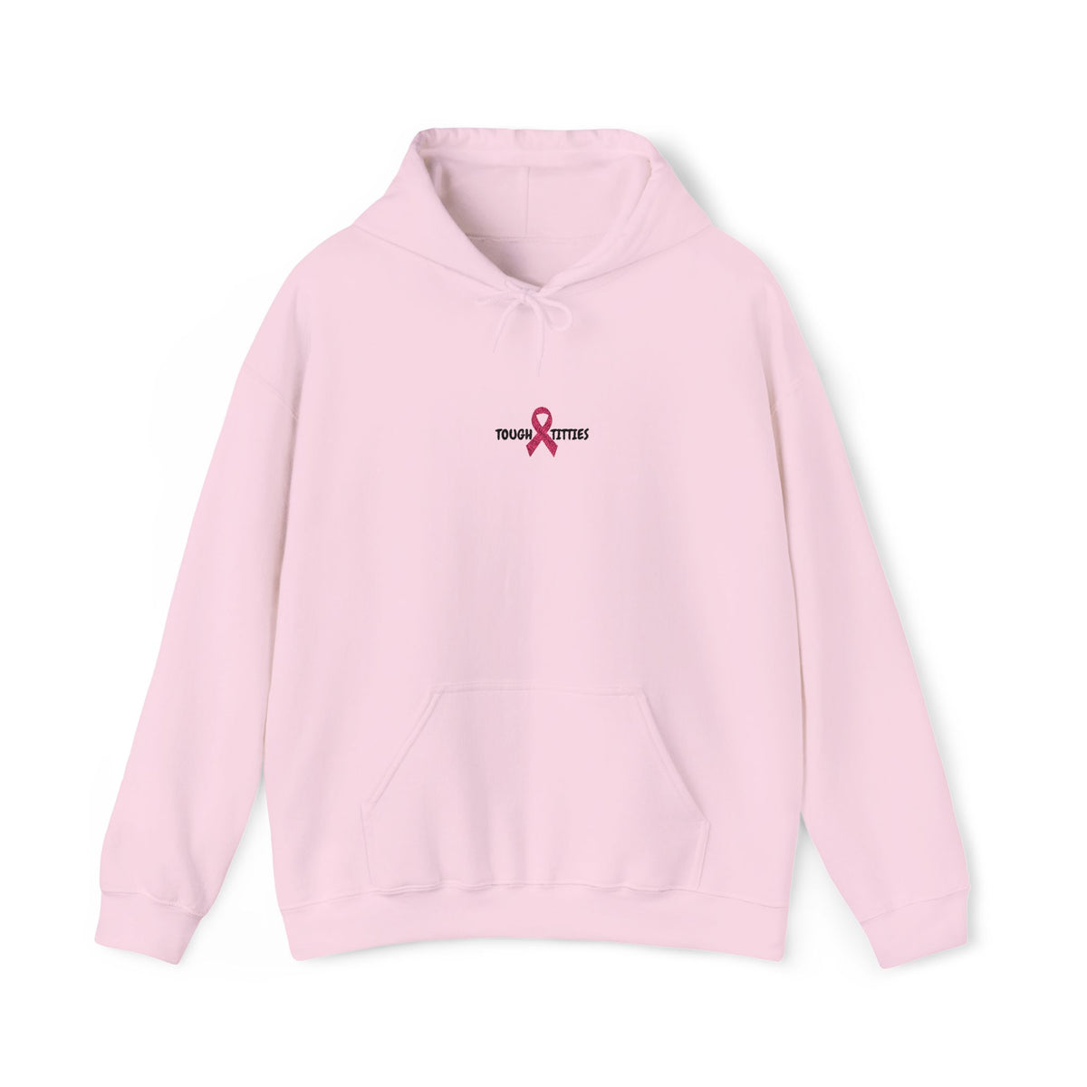 "Tough Titties" Breast Cancer Awareness Unisex Heavy Blend™ Hooded Sweatshirt